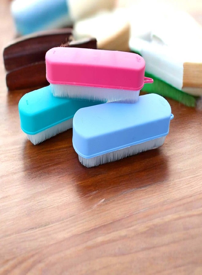 Kitchwish Cloth Cleaning Washing Laundry Cleaning Tool Plastic Wet & Dry Strip PVC Ocean Cloth Washing & Scrubbing Brush, 7 inch - Image 1
